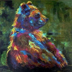 Little Liberty Bear Puzzle for Kids - 94 pieces